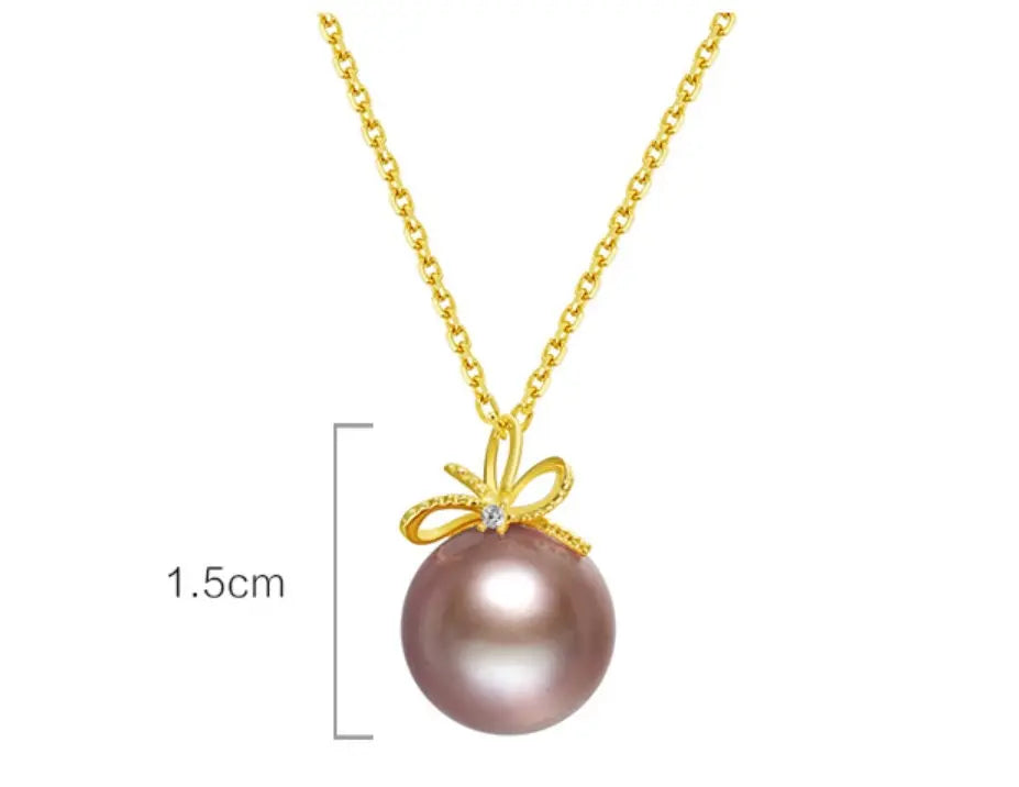 10mm Morandi Nude Color Pearl Freshwater Pearl Necklace - Silver 925 Etsy
