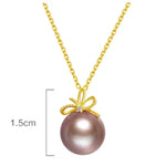 10mm Morandi Nude Color Pearl Freshwater Pearl Necklace - Silver 925 Etsy