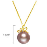 10mm Morandi Nude Color Pearl Freshwater Pearl Necklace - Silver 925 Etsy