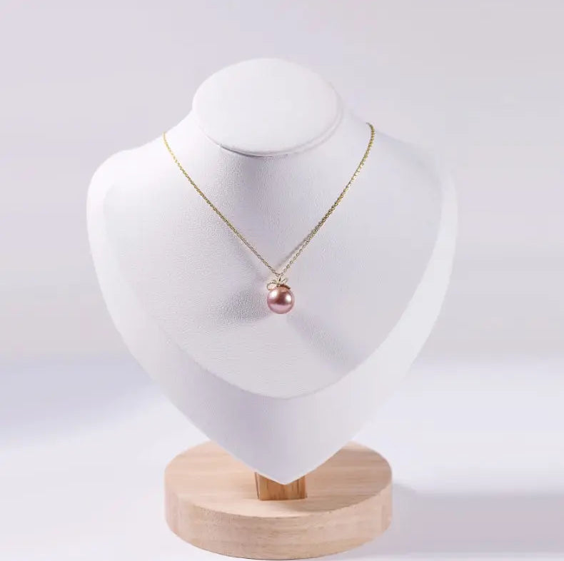 10mm Morandi Nude Color Pearl Freshwater Pearl Necklace - Silver 925 Etsy