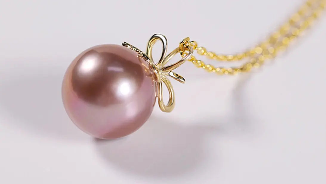 10mm Morandi Nude Color Pearl Freshwater Pearl Necklace - Silver 925 Etsy
