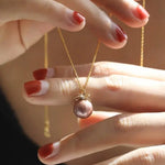 10mm Morandi Nude Color Pearl Freshwater Pearl Necklace - Silver 925 Etsy