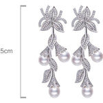 4A+ High Luster Pearl 8mm Handmade 925 Silver White Pink Pearl Earrings, Freshwater Pearl Earrings, Diamond Earrings, Gift for Mom Etsy