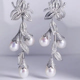 4A+ High Luster Pearl 8mm Handmade 925 Silver White Pink Pearl Earrings, Freshwater Pearl Earrings, Diamond Earrings, Gift for Mom Etsy