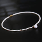 12mm Freshwater White Pink Pearl Strand Chokers - 14K Yellow Gold Etsy