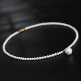 12mm Freshwater White Pink Pearl Strand Chokers - 14K Yellow Gold Etsy