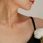 18K Yellow Gold Purple Pearl Choker - Natural High Luster Baby Pearl Necklace Etsy