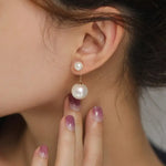 6-13mm AAA+ Freshwater White Pearl Earrings - 18K Yellow Gold Etsy