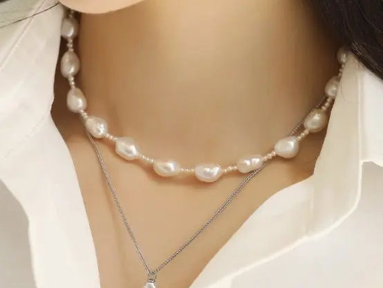 16mm High Luster Freshwater Pearl Necklace - 2 in 1 Jewelry Etsy