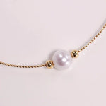 18k Yellow Gold Natural High Luster White Pearl Bracelets, Beaded Bracelets, DIY Bracelets, Anniversary Gift Idea, Gift for her Etsy