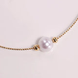 18k Yellow Gold Natural High Luster White Pearl Bracelets, Beaded Bracelets, DIY Bracelets, Anniversary Gift Idea, Gift for her Etsy