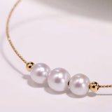18k Yellow Gold Natural High Luster White Pearl Bracelets, Beaded Bracelets, DIY Bracelets, Anniversary Gift Idea, Gift for her Etsy
