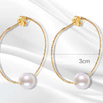 7mm Natural High Luster White Pearl Earrings, 18k Solid Yellow Gold Earrings, DIY Earrings, Anniversary Gift Idea, Gift for her Etsy