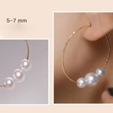 7mm Natural High Luster White Pearl Earrings, 18k Solid Yellow Gold Earrings, DIY Earrings, Anniversary Gift Idea, Gift for her Etsy