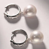 4A+ High Luster Pearl 12mm Handmade 925 Silver White Pink Pearl Earrings, Freshwater Pearl Earrings, Pink Pearl, Diamond Earrings Etsy