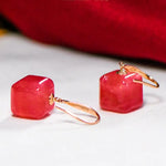 5A+ Natural Rhodochrosite Drop Earring, Handmade 18k Solid Gold Ball Shape Earrings, Anniversary Wedding Gift Idea, Gift for Mom Etsy