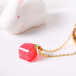 Superior Natural Rhodochrosite Necklace, 18K Gold Etsy