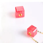 Superior Natural Rhodochrosite Necklace, 18K Gold Etsy
