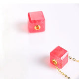 Superior Natural Rhodochrosite Necklace, 18K Gold Etsy
