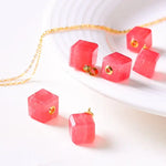 Superior Natural Rhodochrosite Necklace, 18K Gold Etsy