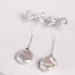 High Luster Baroque Pearl Earrings - 16mm Silver 925 Freshwater Pearl Etsy