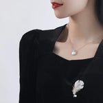 Feather Natural Freshwater White Pearl Brooch, Handmade Gold Plated Feather Brooch, Mother of Pearl, Anniversary Gift Idea, Gift for Mom Etsy