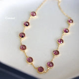 Natural Opal, Garnet, Topaz, Olivine Bracelet, 9k Yellow Gold Bracelet Etsy