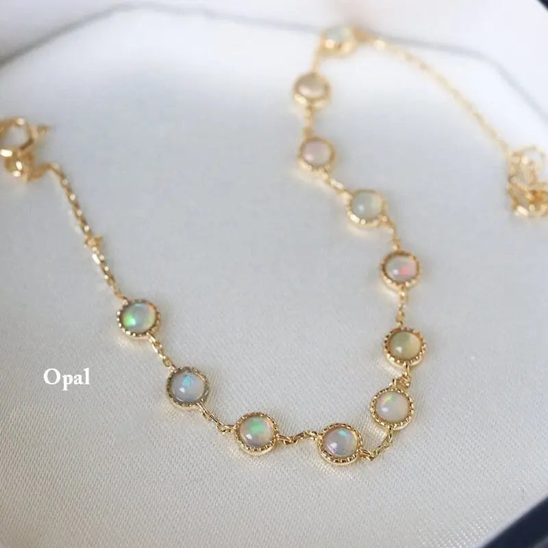 Natural Blue Topaz Bracelet, 9k Yellow Gold Bracelet, Retro Granulation Jewelry Etsy