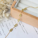Natural Amethyst, Topaz, Olivine, Garnet, Citrine, Crystal Bracelet, 18K Gold Vermail Bracelet Retro Jewelry Etsy
