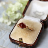 Natural Agate Diamond Ring Necklace - 18K Yellow Gold Etsy