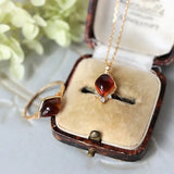 Natural Agate Diamond Ring Necklace - 18K Yellow Gold Etsy