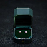 Viridian Velvet Leather Earrings Box, Hexagon Ring Box, Handmade from Japan, Engagement & Wedding Set Elegant Keepsake Box Etsy