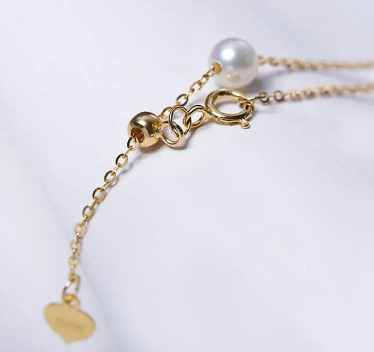 AAA+ Akoya Pearl Strand Bracelets - 18K Yellow Gold Etsy