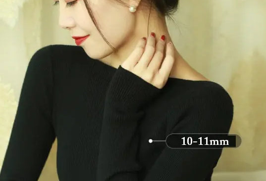 12mm High Luster Golden Pearl Studs - 18K Yellow Gold Etsy