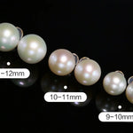 12mm High Luster Golden Pearl Studs - 18K Yellow Gold Etsy