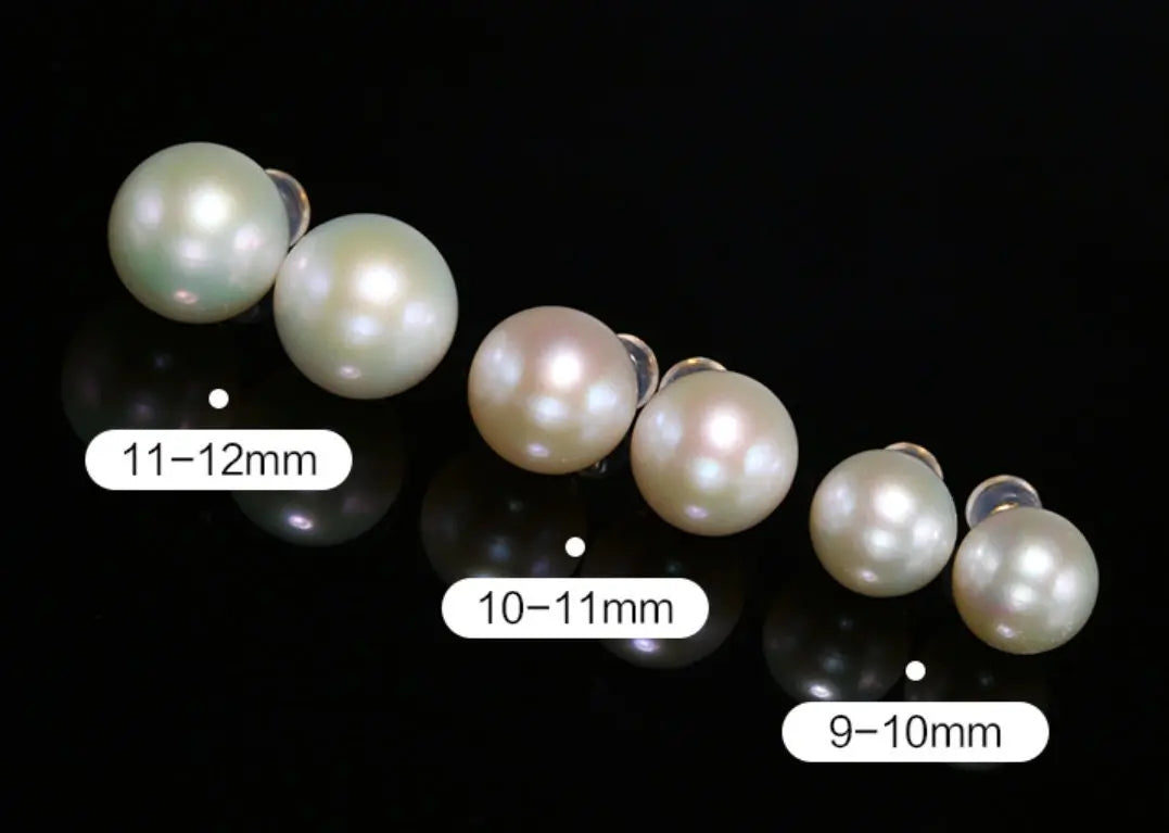 12mm High Luster Golden Pearl Studs - 18K Yellow Gold Etsy