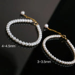 5A+ Natural Freshwater Baby Pearl Bracelets, Handmade 18k Solid Yellow Gold Bracelets, Stackable Bracelet, Anniversary Gift Idea Etsy