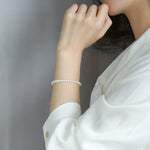 Natural Freshwater Pearl Bracelet - 4mm Oval Beads in Yellow Gold Fill Etsy