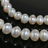 Natural Freshwater Pearl Bracelet - 4mm Oval Beads in Yellow Gold Fill Etsy