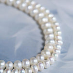 Natural Freshwater Pearl Bracelet - 4mm Oval Beads in Yellow Gold Fill Etsy