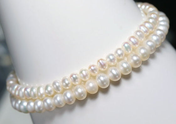 Natural Freshwater Pearl Bracelet - 4mm Oval Beads in Yellow Gold Fill Etsy