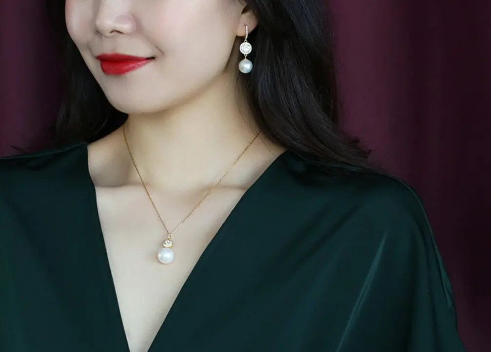 5A+ Natural High Luster White Pearl Necklace, Silver 925 Handmade Necklace, Anniversary Gift Idea, Gift for Mom, Gift for Her Etsy