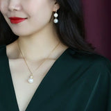 5A+ Natural High Luster White Pearl Necklace, Silver 925 Handmade Necklace, Anniversary Gift Idea, Gift for Mom, Gift for Her Etsy