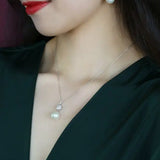 5A+ Natural High Luster White Pearl Necklace, Silver 925 Handmade Necklace, Anniversary Gift Idea, Gift for Mom, Gift for Her Etsy