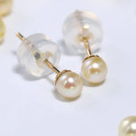 Natural Akoya Golden Pearl Drop Earrings, 18k Solid Yellow Gold Handmade Drop Earrings, Anniversary Gift Idea, Gift for Her Etsy