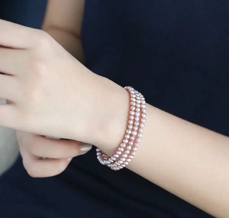 5A+ Natural High Luster Baby Pearl Bracelets, Silver 925 Beaded Handmade Bracelets, Stackable Bracelet, Anniversary Gift Idea, Gift for Her Etsy