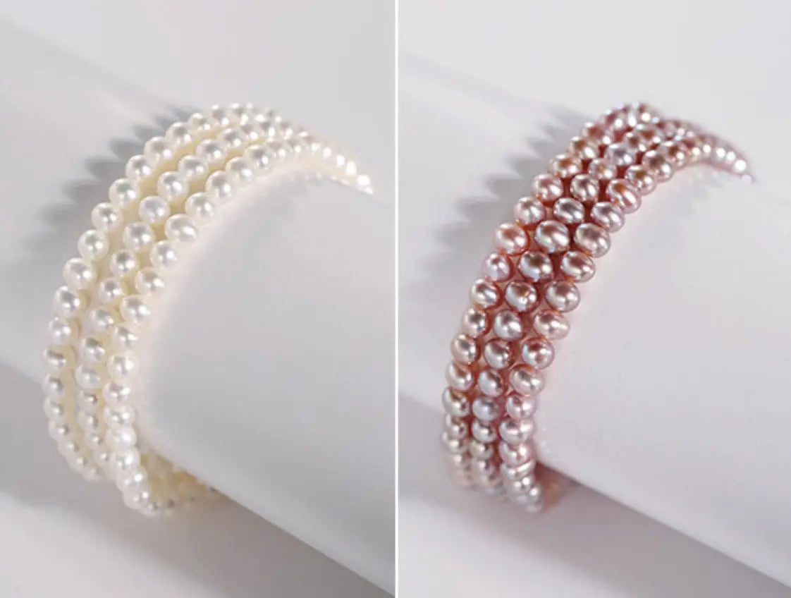 5A+ Natural High Luster Baby Pearl Bracelets, Silver 925 Beaded Handmade Bracelets, Stackable Bracelet, Anniversary Gift Idea, Gift for Her Etsy