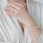 Purple Pearl Stands Bracelets - 18K Yellow Gold Etsy