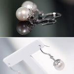 12mm High Luster Freshwater Pearl Drop Earrings - Silver 925 Etsy