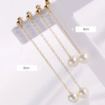 7-9mm High Luster White Beaded Pearl Earrings - 14K Yellow Gold Filled Etsy